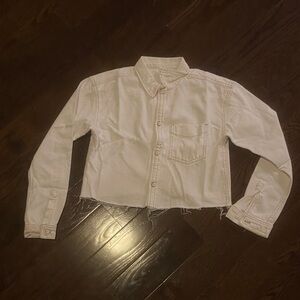GRLFRND Cream Jean Jacket